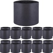Resim 20'li Paket 7.57 L Yuvarlak Kumaş Ayrıştırma Potları Çanta Çiçek Yetiştirme ve Bitki Yetiştirme Esnek Çiçek Bitki Yetiştirme Potları, Kalınlaştırılmış Yumuşak Plastik Tohum Başlatma Konteyneri Succulents, Tohumlar, Çelikler, Nakil için 