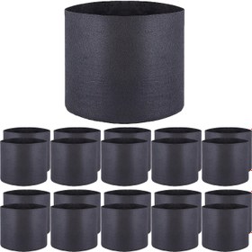 Resim 20'li Paket 7.57 L Yuvarlak Kumaş Ayrıştırma Potları Çanta Çiçek Yetiştirme ve Bitki Yetiştirme Esnek Çiçek Bitki Yetiştirme Potları, Kalınlaştırılmış Yumuşak Plastik Tohum Başlatma Konteyneri Succulents, Tohumlar, Çelikler, Nakil için 