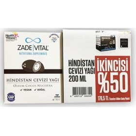 Resim Zade Vital Hindistan Cevizi Yağı 200 Ml - 2.Si %50 Indirimli 
