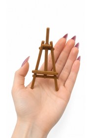 Resim CharmFancy 1:12 Ölçek Şövale Resimlik Minyatür Diorama Dollhouse Bebek Evi Obje Aksesuar 