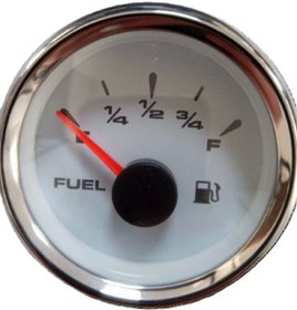 Resim Genel Markalar Yakıt Seviye Göstergesi 12/24v 52mm Beyaz 