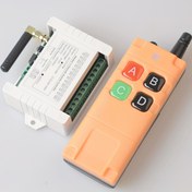 Resim AK-C211008 Çoklu DC 12V 24V 36V 10A 433MHz 4 Kanallı Kablosuz Röle RF Uzaktan Kumanda Alıcı + 4CH Yüksek Güçlü Verici 