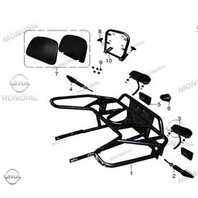 Resim Mondıal Atv Terratrack 200 Arka Port Bağaj Siyah 