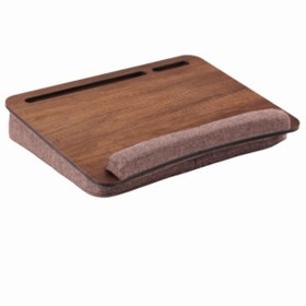 Resim Hype Store Vigo Wood-LS013 Minderli Laptop Sehpası (Ceviz) 