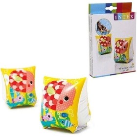 Resim Intex 58652 Balık Desenli Kutulu Yüzme Kolluğu 23x15cm 3-6 Yaş 