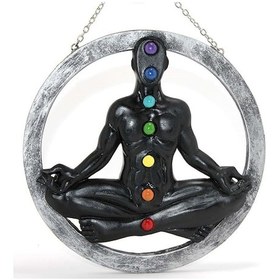 Resim Polyester Duvara Asmalı 7 Chakra Pano Dekoratif Hediyelik - 