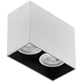 Resim Sıva Üstü İkili Led Spot Beyaz Siyah 