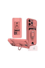Resim artlab Art İphone 14 Pro Max Kılıf Zuma Kartvizitli Yüzüklü Silikon - Pembe Lab 