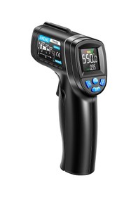 Resim Xindoker Th104 El Tipi Kızılötesi Termometre -50 C 550 C Aralığı, Va Ekran, Yüksek Hassasiyet, Otomatik Kapatma, Sıcaklık Alarmı Pil Dahil Değil 