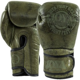 Resim Joya Fight Fast Yeşil Kick Boks Eldiveni | Gerçek Deri (FF0050) - 16 OZ 