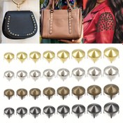 Resim Hamoshop Bakır Uçlu Mantar Dört saç tokası Çivileri, 100 adet, 4-12mm - DIY Deri İşleri Projeleri için İdeal, Dayanıklı ve Çok Yönlü, Deri İşleri Çivi 