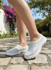 Resim KANTEX Unisex Kalın Ortopedik İç Tabanlı Çok Amaçlı Gündelik Deniz Ayakkabısı Havuz Plaj Bahçe Ev Patiği 