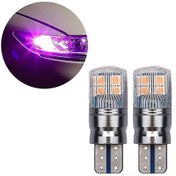 Resim Geeksen "t10 W5w 3030 Smd Mor Led Araç Iç Aydınlatma Ampulü - 8 Led'li, 50.000 Saat Ömür, 12-24v" 