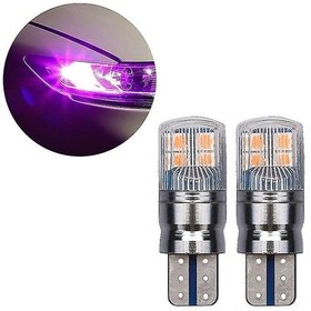 Resim Geeksen "t10 W5w 3030 Smd Mor Led Araç Iç Aydınlatma Ampulü - 8 Led'li, 50.000 Saat Ömür, 12-24v" 