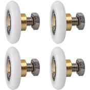 Resim Duş Kapısı Makarası, Duş Kapısı Sürgülü Makaraları İçin Makara Tekerleği, Makara İçin Kapı Yedek Tekerlekleri 4 Adet 20 Mm 