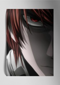 Resim Metal Baskı Parlak Duvar Tablosu - Yagami Light Anime 