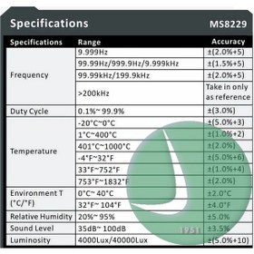 Resim Mastech Ms8229 Dijital Multimetre 