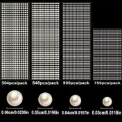 Resim 900 adet/504 adet, Parlak Kendinden Yapışkanlı Taklit İnci Renkli Taşlı Etiketler, Yüz, Saç, Tırnak ve DIY El Sanatları için Uygun, Düz Arka Yarı Daire Şekil İki Boyutta DIY El Sanatları Süslemesi, Güzellik ve Ev Dekoru 