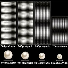 Resim 900 adet/504 adet, Parlak Kendinden Yapışkanlı Taklit İnci Renkli Taşlı Etiketler, Yüz, Saç, Tırnak ve DIY El Sanatları için Uygun, Düz Arka Yarı Daire Şekil İki Boyutta DIY El Sanatları Süslemesi, Güzellik ve Ev Dekoru 