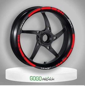 Resim Yamaha Xmax Kırmızı Reflektör Iı Jant Şeridi Renkli 