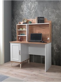 Resim Erezogulları Mobilya Genç Odası Trend Yarım Kitaplıklı Çalışma Masası 110x60x144cm 