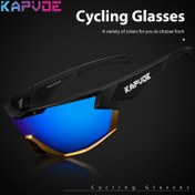 Resim KAPVOE Unisex Bisiklet Gözlüğü, Kaymaz, Nefes Alabilir, Rüzgar Geçirmez, TR Çerçeve ve PC Lens, Açık Hava Sporları, Bisiklet Sürme, Kamp, Golf, Yürüyüş, Balıkçılık için - Karışık Renkler, Bisiklet Gözlüğü 