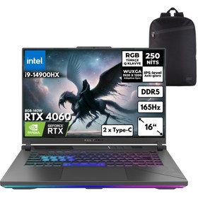 Resim ASUS Rog Strix G16 i9-14900HX 64GB 512 GBSSD RTX4060 16" Win10 Home + Sırt Ç. G614JVR-N3095HMF117 