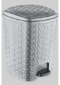 Resim Rattan Star Pedallı Çöp Kovası 12 Lt. E248 Altın - Krem 