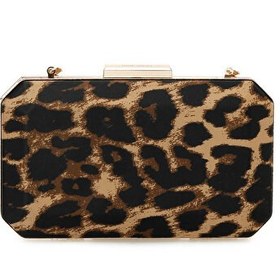 Resim ISLA3BAG 5PR Leopar Kadın Clutch 