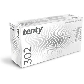 Resim Hızlı Teslimat 302 Beyaz Nitril Pudrasız Eldiven M Beden 100'lü 