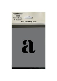 Resim Stencil Harf Boyama Şablonu X066 