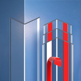 Resim 4 Parça Şeffaf Kendinden Yapışkanlı Duvar Köşe Koruyucu, Kolay Kurulumlu Mobilya Köşesi Güvenlik Tamponları, Noktalı Mobilya Kenar Kılıfı - 4 Boyut 