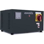 Resim Powerful PSM-1115 15 kVA (15000 VA) Mikro İşlemcili Koruma Üniteli Voltaj Regülatörü Siyah 