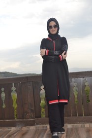 Resim AYSUN AYDEMİR Deri Detaylı Eşofman Takım 