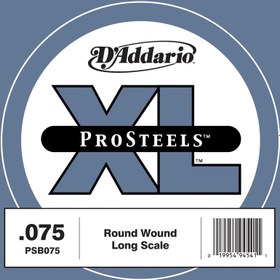 Resim D'Addario PSB075 XL ProSteels Bas Gitar Tek Tel (75) 