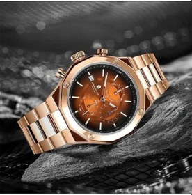 Resim Fastbuy Silvery Black Rose Gold Women's Quartz Watch, Llux Steel, 50m Waterproof Altın 