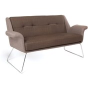 Resim Wings Kahverengi Metal Ayaklı Sofa Berjer 