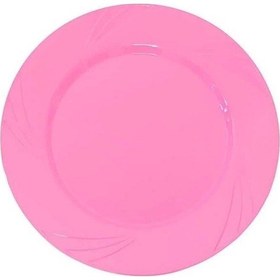 Resim Kristal Tabak Pembe 22 Cm 6'lı 