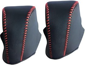 Resim 2X El Dikiş Deri Vites Kolu Topuzu Kapağı Fit El Freni Kapağı, Vites Kolu Kapağı, Feidu için 