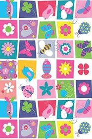 Resim Cotton Şönil Kaymaz Tabanlı Yıkanabilir Antibakteriyel Dijital Baskı Çocuk Halısı, 80 x 150 CK-10084A-CTN 