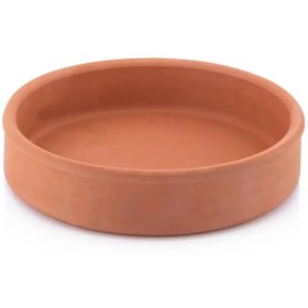 Resim Derin Yuvarlak Toprak Güveç 30 Cm Yüksek Isıya Dayanıklı, Geleneksel Taş Fırın Lezzeti Toprak 