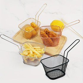 Resim Kabuklu Paslanmaz Çelik Mini Kızartma Yemek Sepeti - Çeşitli Yemekler İçin Çok Fonksiyonlu Atıştırmalık ve Tatlı Tutucu - Restoranlar ve Ev Kullanımı İçin Mükemmel, Restoran Mutfak Gereçleri | Modern Sepet Tasarımı | Dayanıklı Yapı, Atıştırmalık Sepeti 