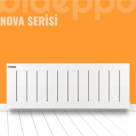 Resim bideppo.com Nova Serisi Yükseklik 40 cm Genişlik 43 Dilim (363 Cm) Alüminyum Radyatör 