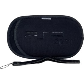 Resim Yues Psp 2000/3000 Soft Çanta Kılıf ve Bileklik Siyah Psp 2000/3000 Uyumlu 