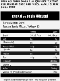 Resim Mustang Nutrition L-carnitine 4000 Mg 1000 Ml 2 Li Avantaj Paketi 33 Servis Limon + 2 X L-karnitin Shot Hediyeli 
