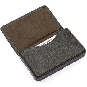 Resim Westpolo Hakiki Deri Unisex Tek Bölmeli Kartlık - Haki Haki 