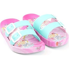 Resim Gezer Yazlık Kaydırmaz Taban Iki Toka Kız Çocuk Terlik (554551079) Mint Yeşili 