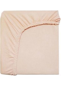 Resim 4 Adet 40 X 80 + 10 Cm Anne Yanı Lastikli Penye Kumaş Bebek Çarşafı-fuşya-beyaz 