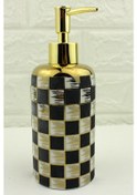 Resim Porselen Sıvı Sabunluk 400ml Dama Desen 989 
