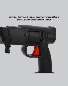 Resim Clevora Orijinal 48V Şarjlı Basınçlı Temizlik Tabancası 2025 A Kalite Seri 